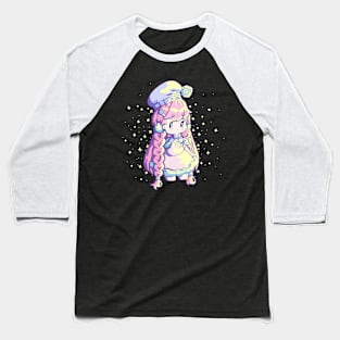 Vivid Chibi Girl Baseball T-Shirt